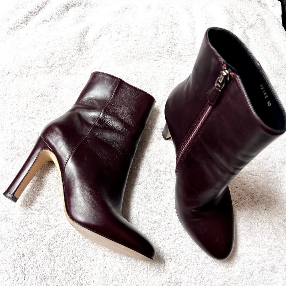 LK BENNETT Ellis Booties in mahogany genuine leather authentic women’s size 5
